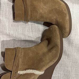 UGG, tan wedges, with zipper, smoke-free home.